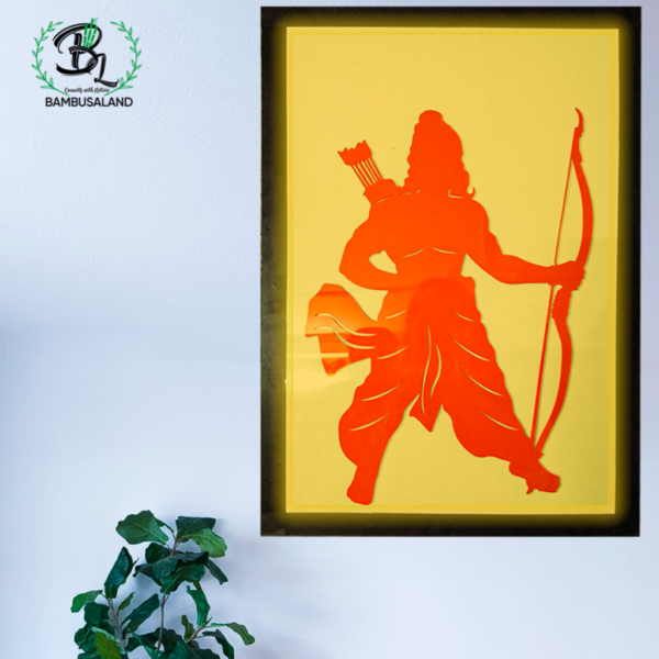 Glowing Ayodhya Lord Ram Wall Decor