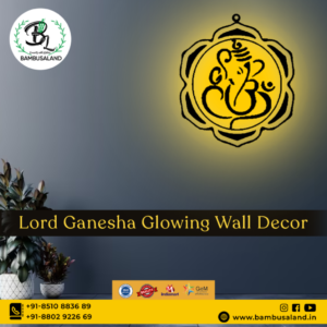 Glowing Lord Ganesha Wall Hanging